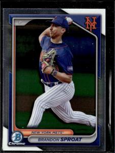 2024 Bowman Draft Chrome Brandon Sproat Mets Lot
