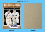 Joe DiMaggio Ted Williams Custom Art Card