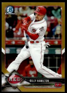 2018 Bowman Chrome Billy Hamilton Gold Refractor