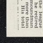 Lefty Grove 1950 Callahan Hall of Fame Card