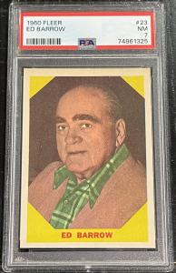 1960 Fleer Ed Barrow PSA 7 Sports Card