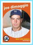 Joe DiMaggio 1959 Yankees Art Card