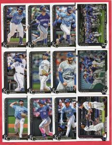 2025 Topps Kansas City Royals Team Set 23 Cards