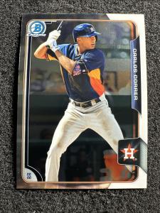 Carlos Correa 2015 Bowman Chrome Baseball Card
