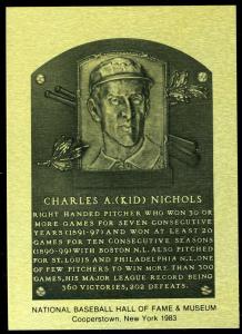 Charles Kid Nichols 1981-89 Hall of Fame Card
