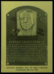 Ed Barrow 1981-89 Hall of Fame Card