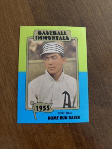 Home Run Baker 1980-87 Baseball Immortals Card