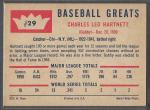 1960 Fleer Gabby Hartnett Baseball Card #29