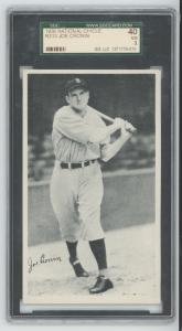 1936 Joe Cronin Boston Red Sox Sports Card SGC 3
