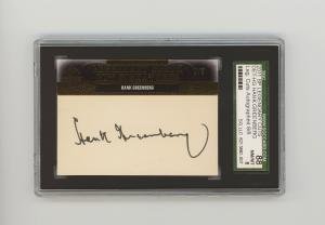 Hank Greenberg 2011 SP Legendary Black Signature Auto