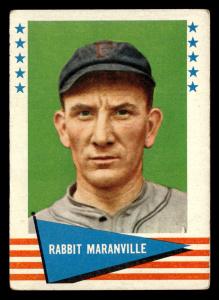 1961 Fleer Rabbit Maranville Baseball Card #124