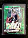 Lamar Jackson 2024 Prizm Green Cracked Ice Card