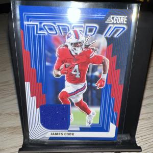 2025 Score James Cook Zoned In Jerseys #ZON-JCK