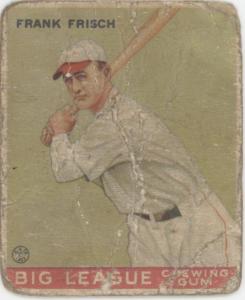 Frank Frisch 1933 Goudey Rookie Card #49