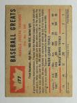 1960 Fleer Pie Traynor #77 Baseball Card