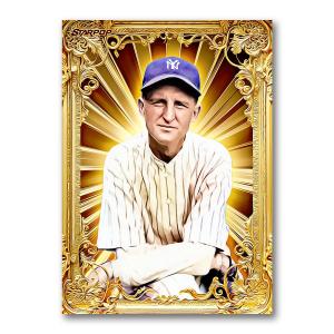 Herb Pennock Signed Golden Icon Art Card