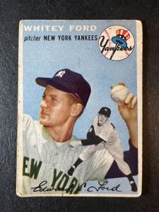 1954 Topps Whitey Ford Baseball Card #37