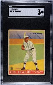 1933 Goudey Al Simmons #35 Trading Card