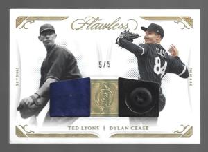 Ted Lyons Dylan Cease 2022 Panini Flawless 5/5