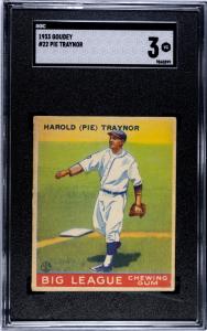 1933 Goudey Harold “Pie” Traynor #22 Card