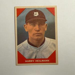 1960 Fleer Harry Heilmann Baseball Card #65