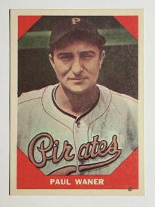 1960 Fleer Paul Waner #76 Sports Card