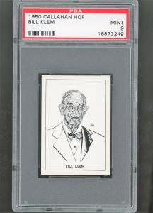 1950 Callahan Bill Klem HOF PSA 9 Card