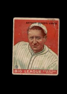 Dazzy Vance 1933 Goudey Cardinals #2 Card
