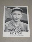 1980 TCMA Ted Lyons Autographed White Sox Card