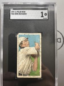 T206 Home Run Baker HOF Polar Bear Card