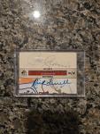 Joe Cronin Rick Ferrell Dual Auto 2011 Card