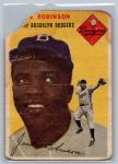 Jackie Robinson 1954 Topps #10 White Back