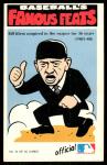 1972 Fleer Baseball Famous Feats #32 Bill Klem