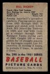 1951 Bowman Baseball Bill Dickey Card #290