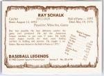 1982 Cramer Baseball Legends #85 Ray Schalk Card