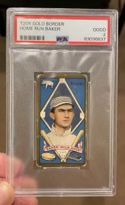 1911 T205 Frank Baker Gold Border Card