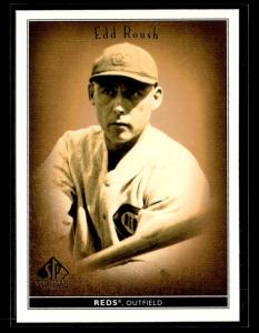 2002 SP Legendary Cuts Edd Roush Baseball Card