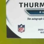 2025 Panini Certified Thurman Thomas Red Auto /25