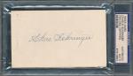 Charlie Gehringer Autographed Index Card - PSA/DNA