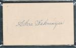 Charlie Gehringer Autographed Index Card - PSA/DNA