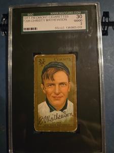 1911 Piedmont T205 Christy Mathewson Baseball Card