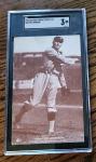 Walter Johnson 1922 Eastern Exhibit Supply Card
