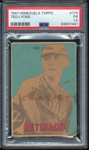 1967 Topps Venezuelan Ted Lyons #174 Card