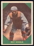 1960 Fleer Ray Schalk Baseball Card #56