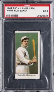 1909 E90-1 Home Run Baker PSA 5 Card
