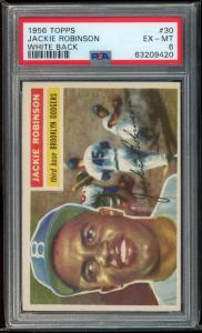 1956 Topps Jackie Robinson #30 PSA 6 Card