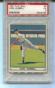 1941 Play Ball Carl Hubbell #6 Sports Card