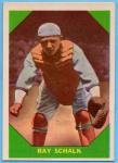 1960 Fleer Ray Schalk Chicago White Sox Card