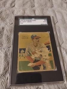 1934 Diamond Stars Lefty Grove #1 SGC Graded Card