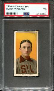 Bobby Wallace 1909-11 T206 Card PSA 3